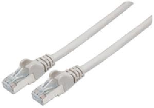 Intellinet Network Patch Cable - Cat6 - 15m - Grey - Copper - S/FTP - LSOH / LSZH - PVC - RJ45 - Gold Plated Contacts - Snagless - Booted - Lifetime Warranty - Polybag - 15 m - Cat6 - S/FTP (S-STP) - RJ-45 - RJ-45